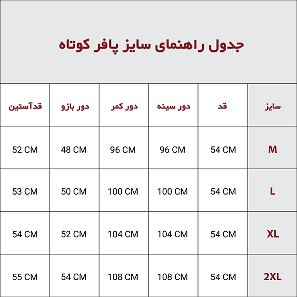 پافر کوتاه، با آستین زیپ خور قابل تنظیم